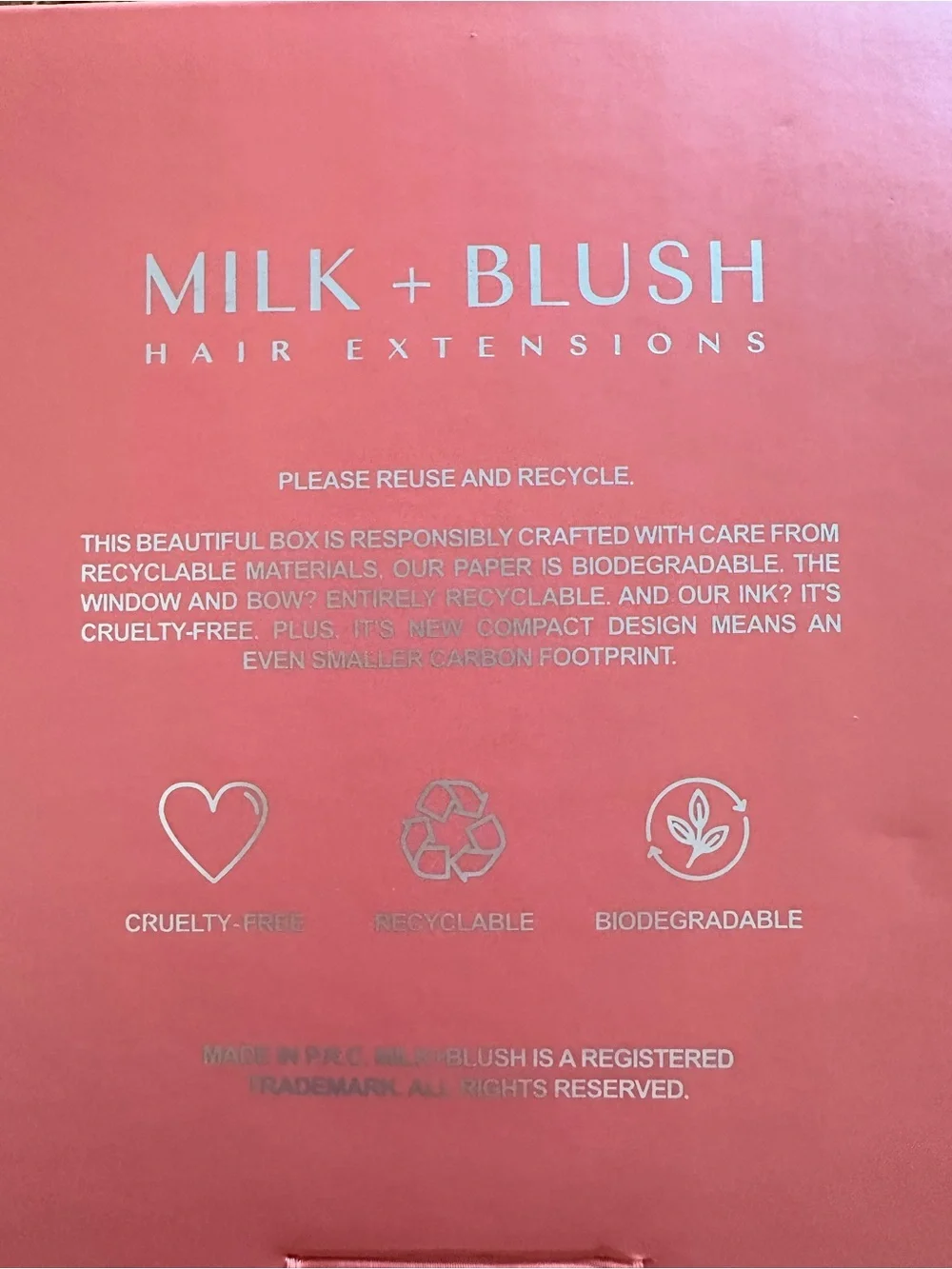 Milk+Blush Natural Black 22in Hair Extensions- Women Hair